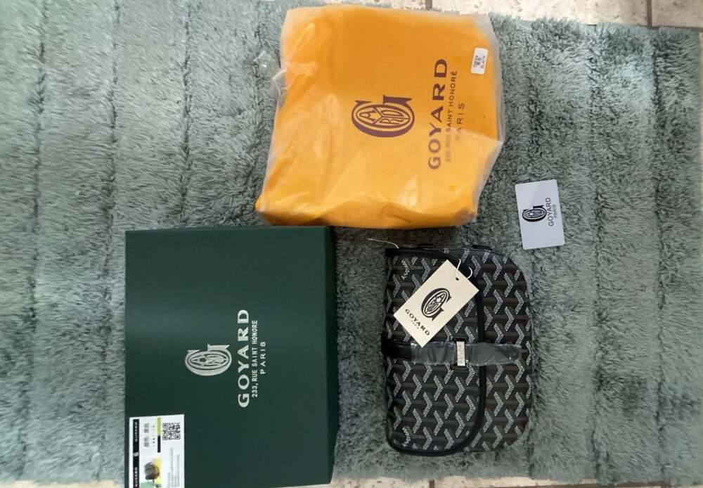 Goyard Goyardine Belvedere II PM Messenger Bag Black